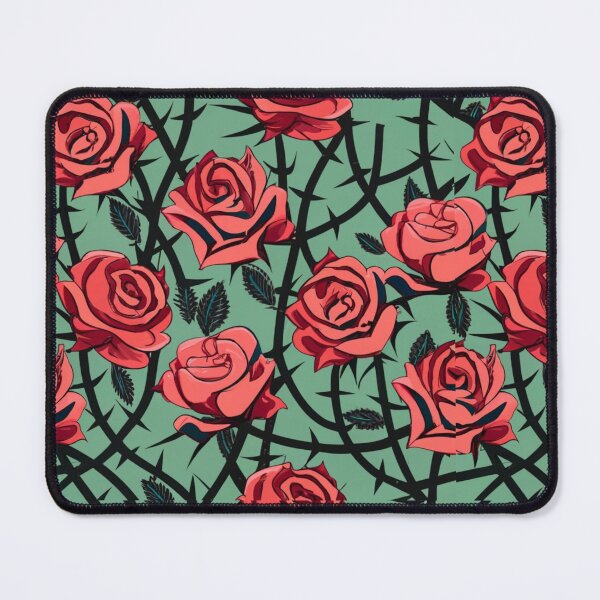 Item preview, logo pattern illustration graphics graffiti red black green black vines, thorns, wallpaper designed and sold by gulka8.
