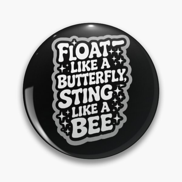 Item preview, Floats Like a Butterfly Stings Like a Bee – Retro Motivational Boxing Quote Design designed and sold by ALL ART .