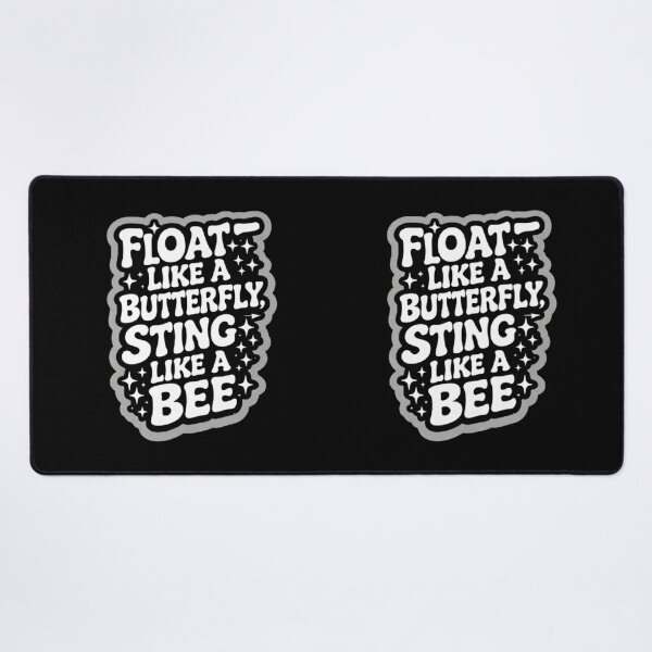 Item preview, Floats Like a Butterfly Stings Like a Bee – Retro Motivational Boxing Quote Design designed and sold by ALL ART .