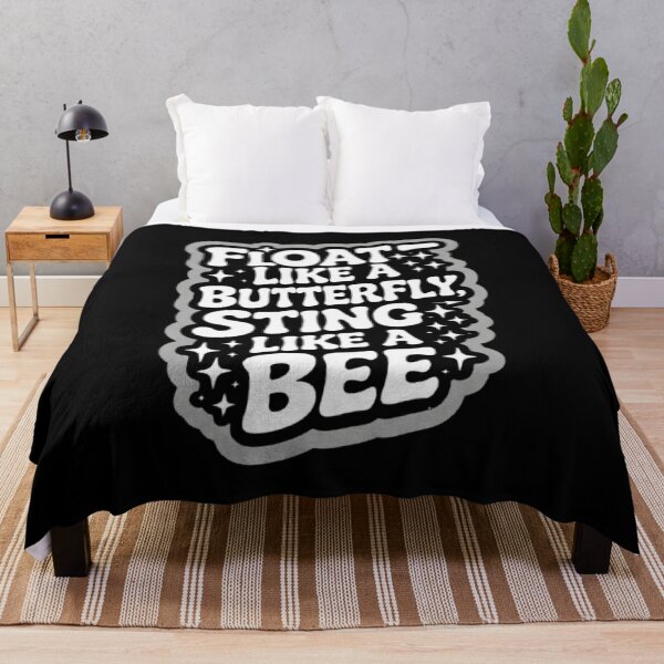 Item preview, Floats Like a Butterfly Stings Like a Bee – Retro Motivational Boxing Quote Design designed and sold by ALL ART .