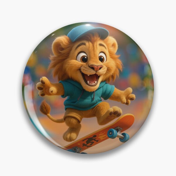 Item preview, Skater Lion designed and sold by Sillytoe.