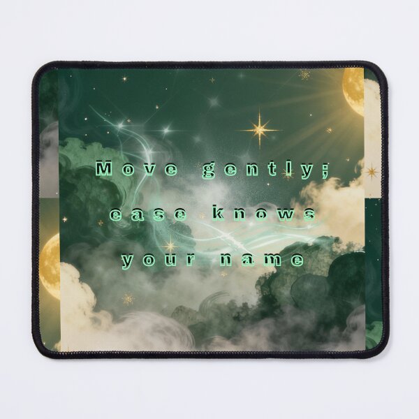 Item preview, Move Gently; Ease Knows Your Name – Soft Poetic Calm Quote Art designed and sold by BlessedStudio31.