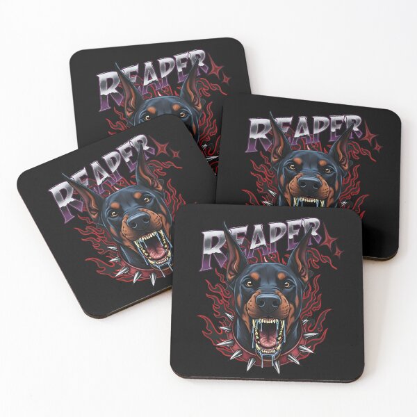 Item preview, Doberman Reaper – Fierce Dog Illustration designed and sold by novapixel25100.