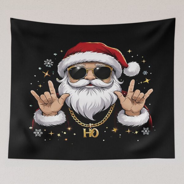 Item preview, Cool Hip Hop Santa Claus Christmas Illustration designed and sold by Maverickystore.