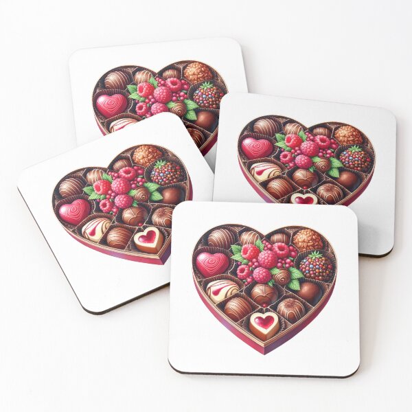 Item preview, Delicious Valentine Chocolate - Romantic Heart Candy Box designed and sold by FuzionRaptor.