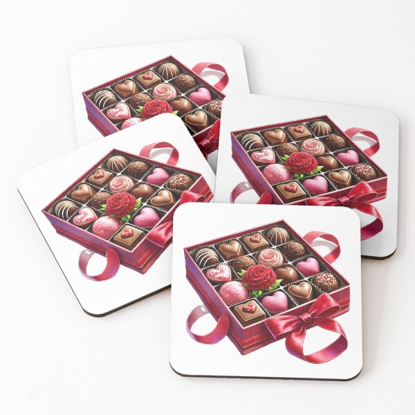 Item preview, Sweet Valentine Heart Box - Romantic Chocolate Candy designed and sold by FuzionRaptor.