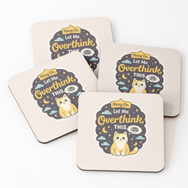 Item preview, Hang On. Let Me Overthink This - Cute Cat Overthinking designed and sold by Nature's Palette.