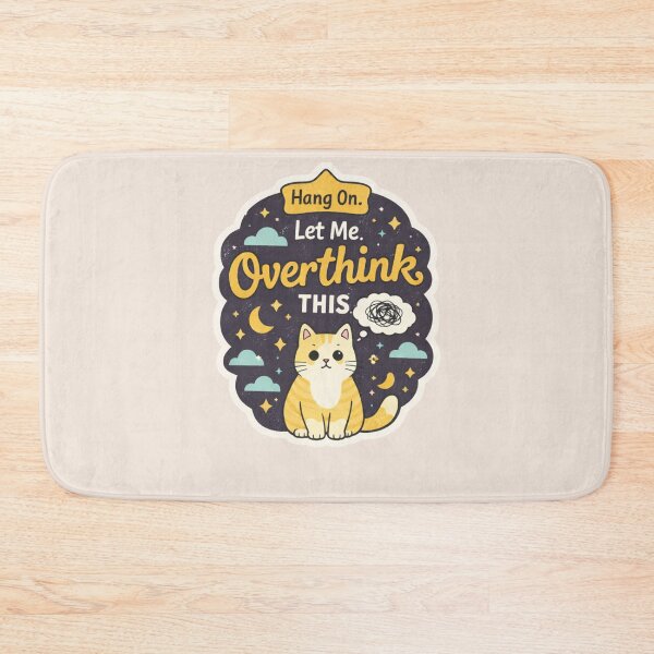 Item preview, Hang On. Let Me Overthink This - Cute Cat Overthinking designed and sold by Nature's Palette.