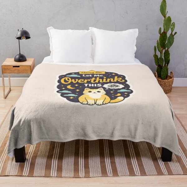 Item preview, Hang On. Let Me Overthink This - Cute Cat Overthinking designed and sold by Nature's Palette.