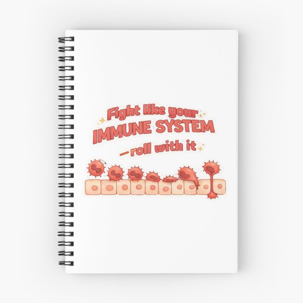 Item preview, Fight Like Your Immune System – Roll With It | Leukocyte Rolling Immunology Sticker designed and sold by Sophie Cotton.