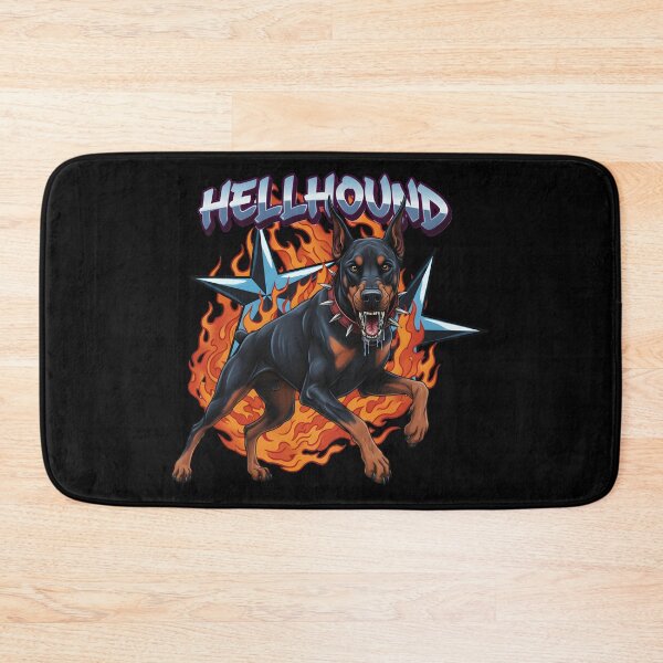 Item preview, Hellhound Doberman – Fierce Guardian Dog Illustration designed and sold by novapixel25100.