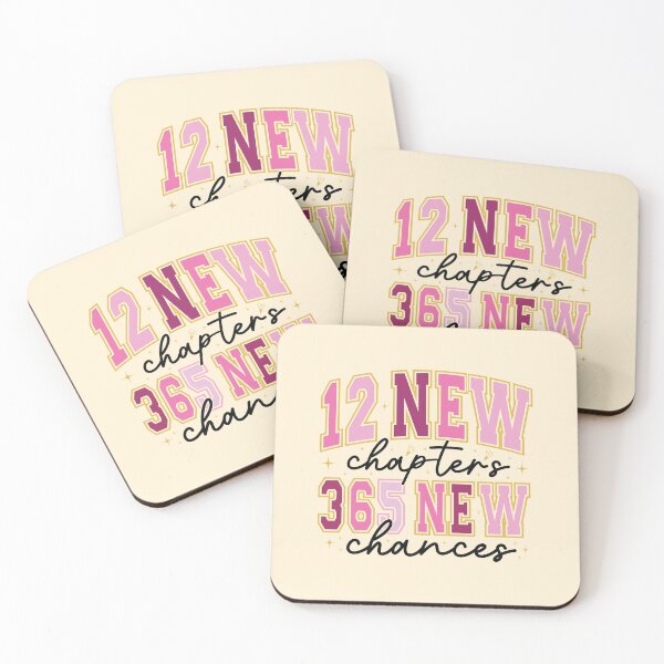 Item preview, 12 New Chapters 365 New Chances – Motivational Quote Typography Design designed and sold by TshirtMyMom.
