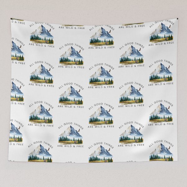 Item preview, All Good Things Are Wild and Free designed and sold by MySpunkyThreads.