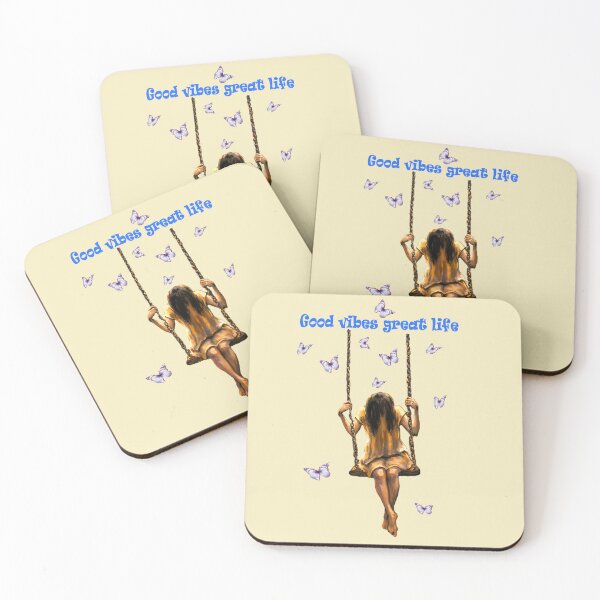 Item preview, Good vibes great life. Girl swings art designed and sold by Natart1004.