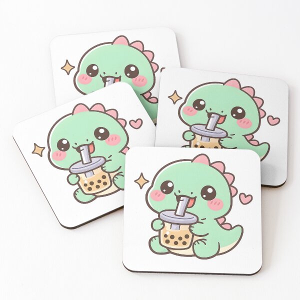 Item preview, Bubble Tea-Rex Kawaii – Cute and Fun Logo designed and sold by Dax Studio.
