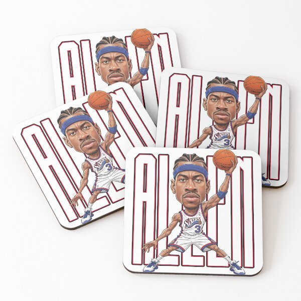 Item preview, Funny caricature of Allen Iverson basketball icons designed and sold by vectorlove.
