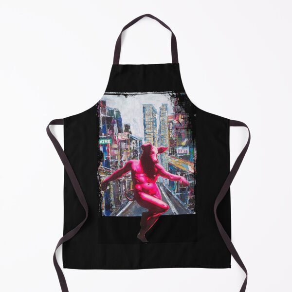 Item preview, street, animals, pig, original design, art collage, city, skyscrypers, designed and sold by NessArtByEwa.