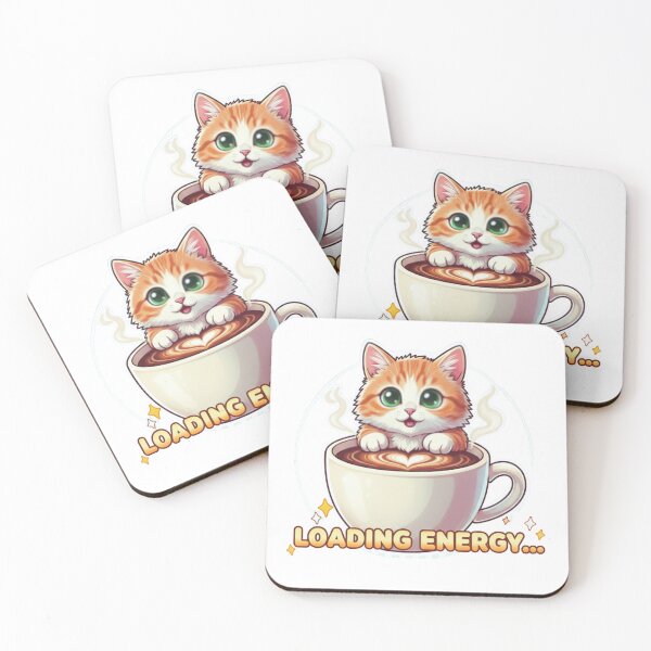 Item preview, Coffee Cat - Loading Energy Morning Mood designed and sold by Pukisdaizi.