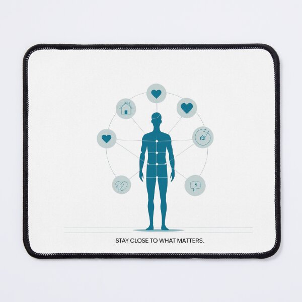 Item preview, Stay Close to What Matters modern tech design designed and sold by SloganSauce.