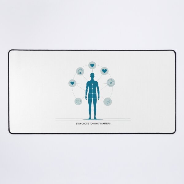 Item preview, Stay Close to What Matters modern tech design designed and sold by SloganSauce.