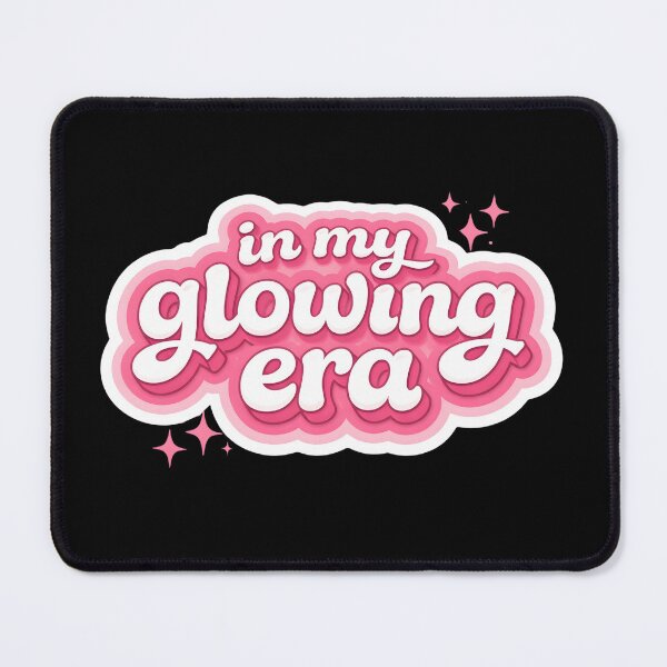 Item preview, In My Glowing Era – Aesthetic Self Love Quote, Soft Feminine Typography Design designed and sold by EveStore1.