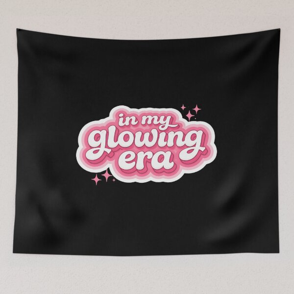 Item preview, In My Glowing Era – Aesthetic Self Love Quote, Soft Feminine Typography Design designed and sold by EveStore1.