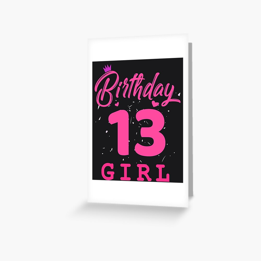 24 available. Presents theme by Heartstrings Girl's Happy 13th Birthday Card 