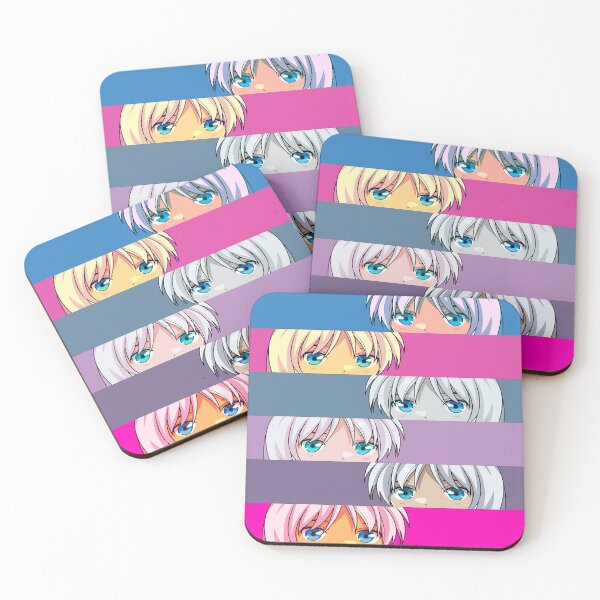 Item preview, Anime Girl Multicolor Pattern designed and sold by shaang.