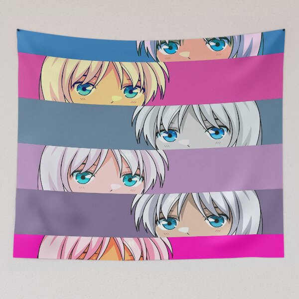 Item preview, Anime Girl Multicolor Pattern designed and sold by shaang.