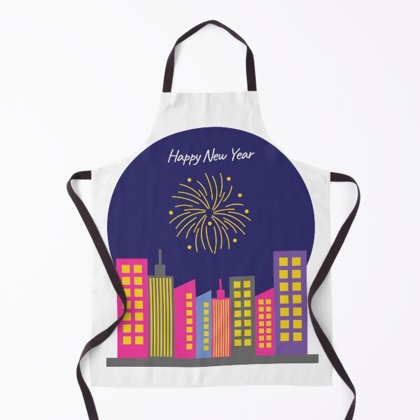 Item preview, Happy New Year And Fireworks Over The City. designed and sold by Dinasshop.