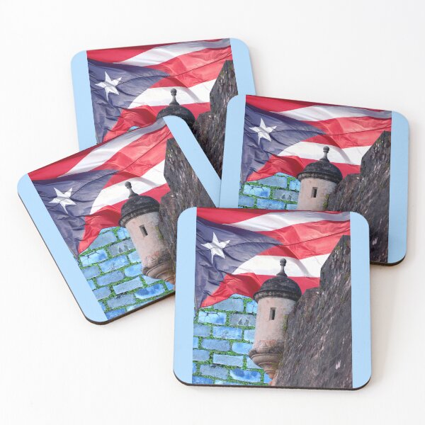 Item preview, Puerto Rican Flag El Morro Cobblestones Boricua Photography San Juan designed and sold by byDarling.