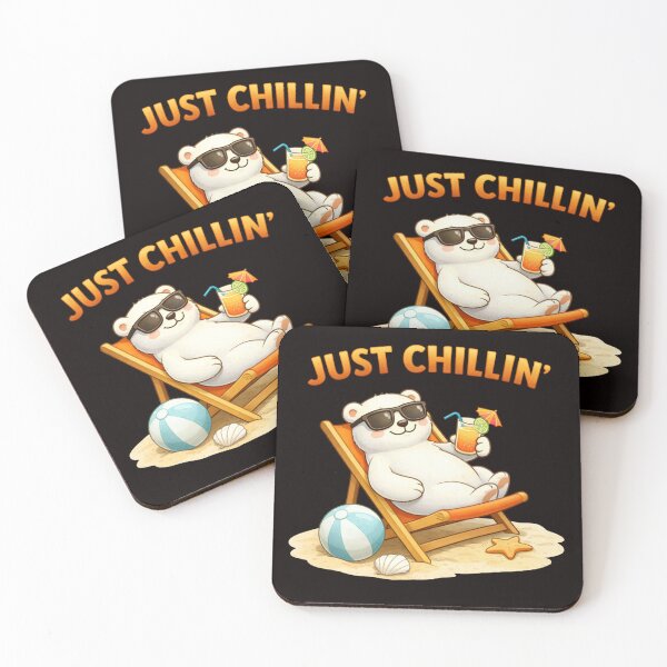 Item preview, Just Chillin Cute Bear Design designed and sold by Papier Atelier Art.