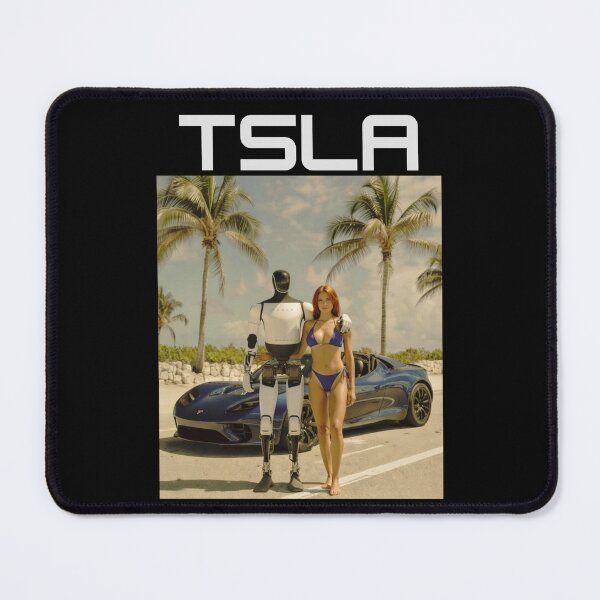 Item preview, Tesla humanoid robot art designed and sold by TEEJAMBOREE.