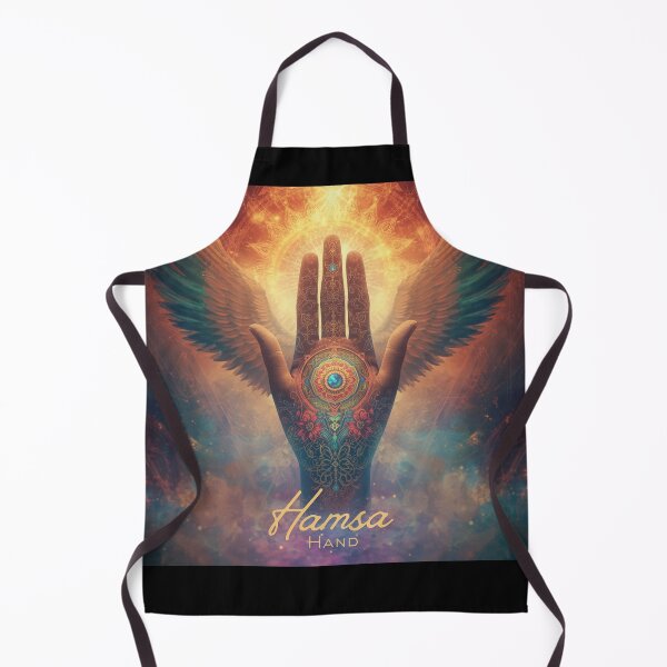 Item preview, Spiritual Hamsa Hand with Wings and Mandala – Symbol of Protection and Energy designed and sold by JuanaDesigns.