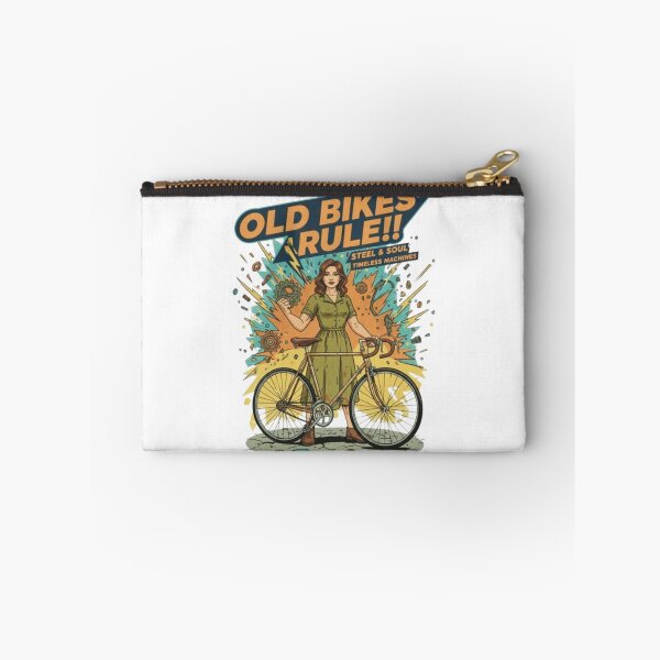 Item preview, Old bikes rule vintage steel road bikes cartoon  designed and sold by Stefanrajzer.
