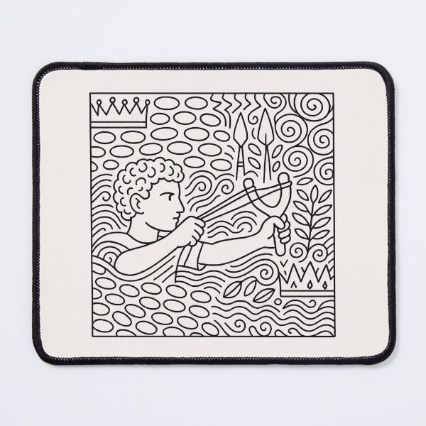 Item preview, Bible Coloring Page for Kids – David with Slingshot (Printable Christian Coloring Sheet) designed and sold by astersgraphics.