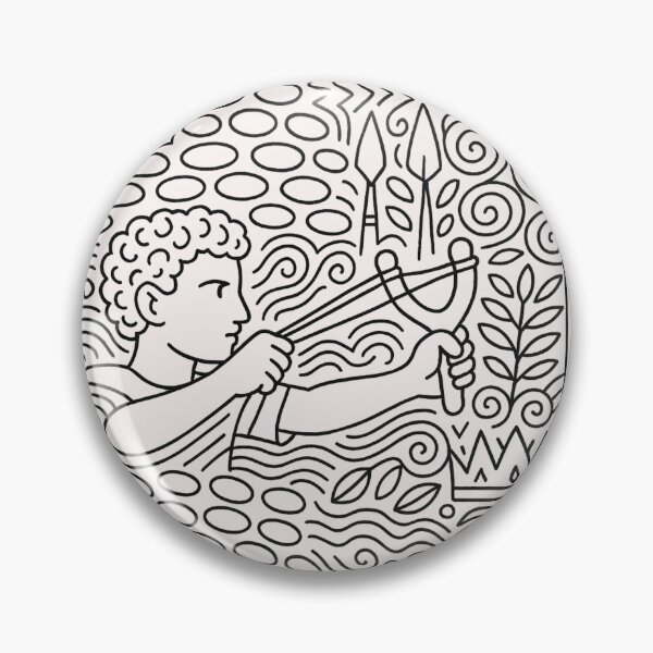 Item preview, Bible Coloring Page for Kids – David with Slingshot (Printable Christian Coloring Sheet) designed and sold by astersgraphics.