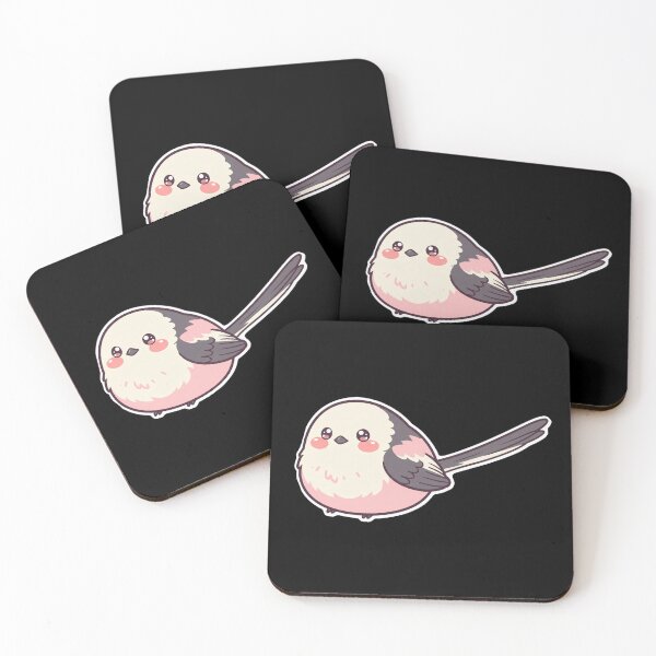 Item preview, Cute Chibi Long-tailed Tit - Kawaii Fluffy Bird Sticker designed and sold by flamini.