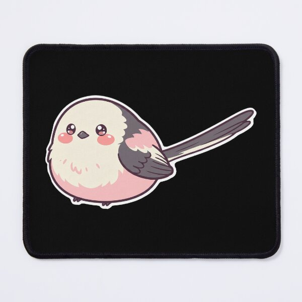 Item preview, Cute Chibi Long-tailed Tit - Kawaii Fluffy Bird Sticker designed and sold by flamini.