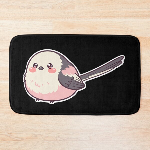 Item preview, Cute Chibi Long-tailed Tit - Kawaii Fluffy Bird Sticker designed and sold by flamini.