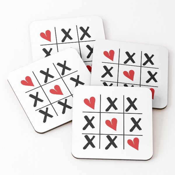 Item preview, Valentine Tic Tac Toe Heart Pattern designed and sold by 333.