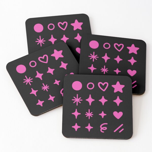 Item preview, Pink Sparkle Icons & Cute Shape Elements – Decorative Graphic Pack designed and sold by astersgraphics.