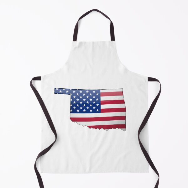 Item preview, Oklahoma Stars & Stripes State Silhouette – Distressed Americana designed and sold by Paper Drip.
