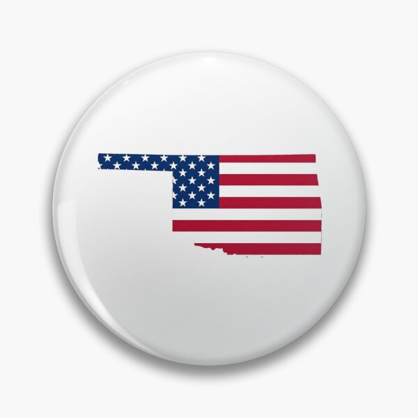 Item preview, Oklahoma Stars & Stripes State Silhouette – Distressed Americana designed and sold by Paper Drip.