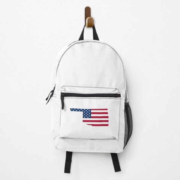 Item preview, Oklahoma Stars & Stripes State Silhouette – Distressed Americana designed and sold by Paper Drip.