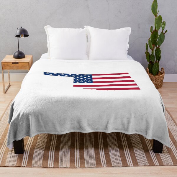Item preview, Oklahoma Stars & Stripes State Silhouette – Distressed Americana designed and sold by Paper Drip.