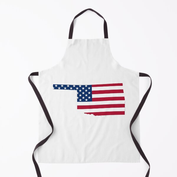 Item preview, Oklahoma Stars & Stripes State Silhouette – Distressed Americana designed and sold by Paper Drip.