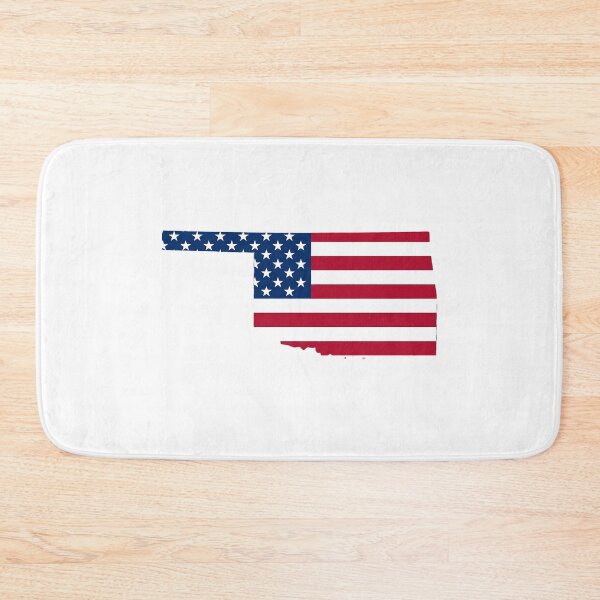 Item preview, Oklahoma Stars & Stripes State Silhouette – Distressed Americana designed and sold by Paper Drip.