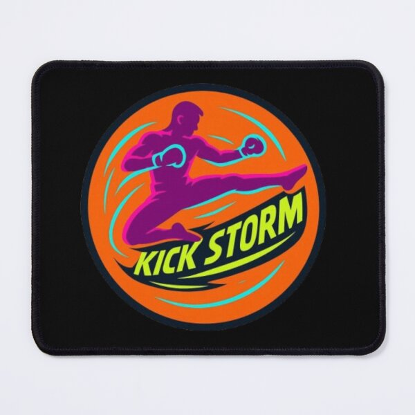 Item preview, Kick Storm – Kickboxing Design | Martial Arts, Combat Training & Fighter designed and sold by Typologystudios.