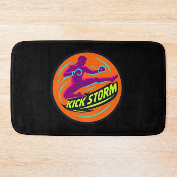 Item preview, Kick Storm – Kickboxing Design | Martial Arts, Combat Training & Fighter designed and sold by Typologystudios.